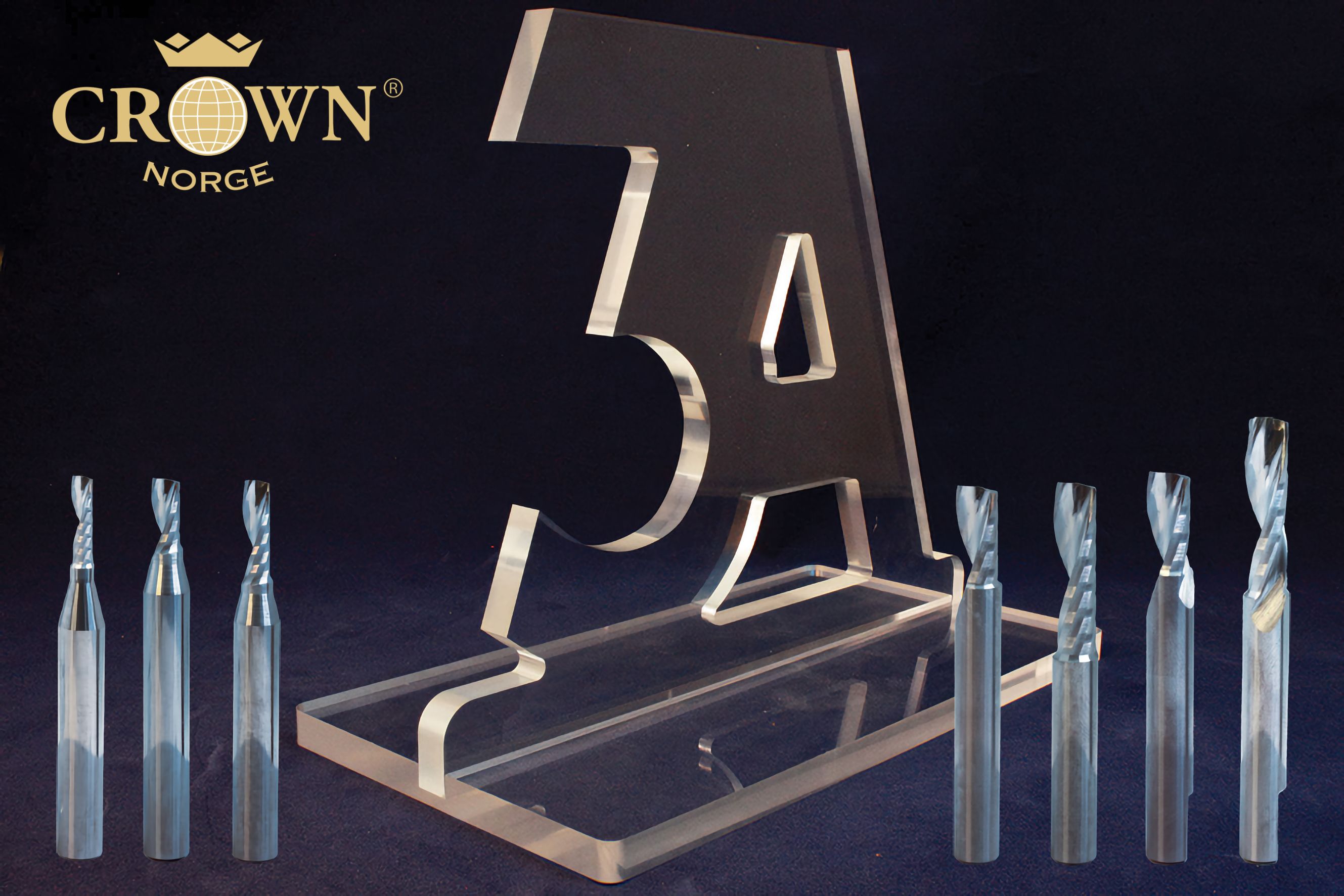 Crown Norge showcasing new GEN2 acrylic routing tools